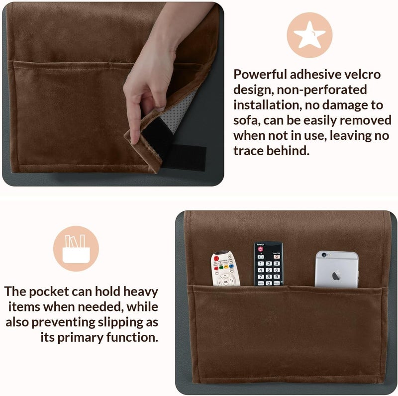 SofGlowly Head Recliner Pillow Adjustable Shredded Memory Foam Headrest Pillows for Recliner Chairs,Non-Slip Velvet Cushion for Pain Relief Neck Support Pillow for Travel Home Sofa Armchair with Zipper Cover - Image 5